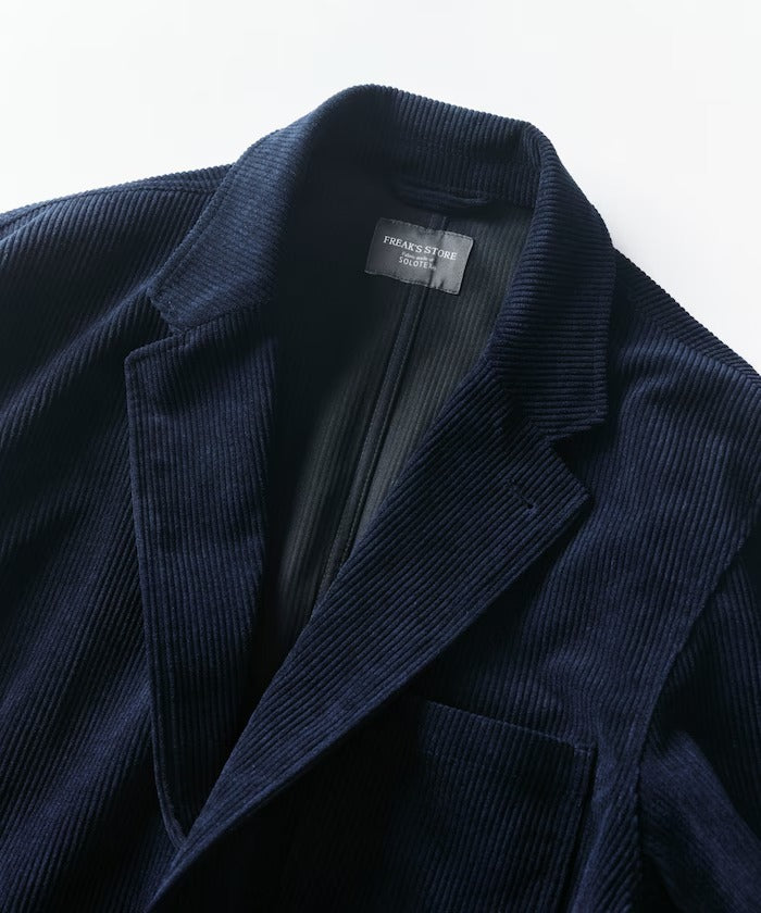FREAK'S STORE／寬鬆版燈芯絨兩釦西裝外套套裝 Fabric by SOLOTEX(R)
