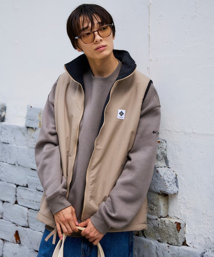 Columbia × FREAK'S STORE／日本聯名限定 雙面穿刷毛 立領背心