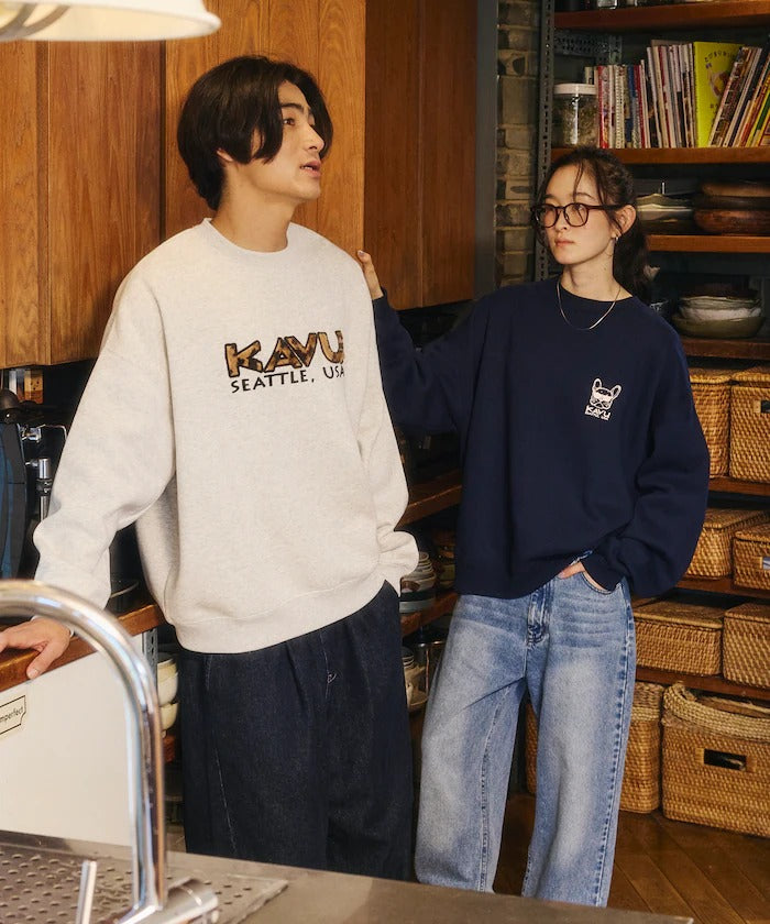 KAVU × FREAK'S STORE / 動物刺繡 圓領衫（日本聯名限定）