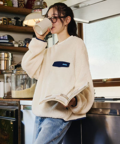 KAVU × FREAK'S STORE / 長毛絨刷毛 圓領衫（日本聯名限定）