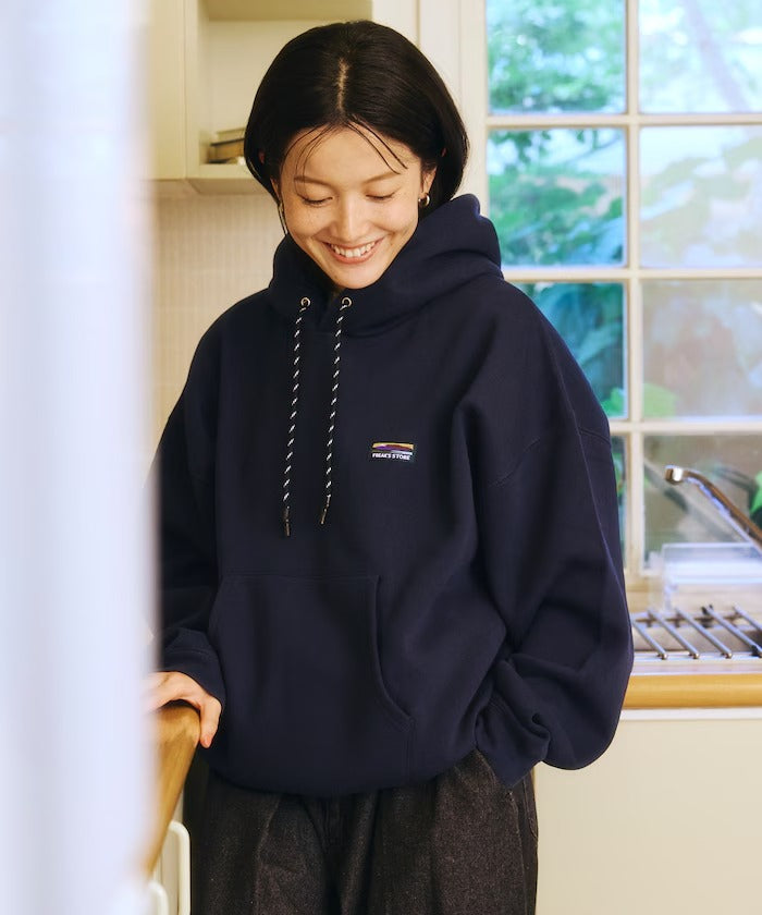 FREAK'S STORE／落肩LOGO 刷毛連帽衫