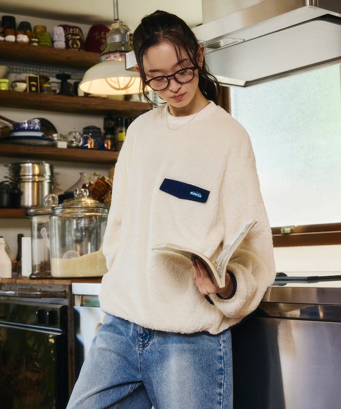 KAVU × FREAK'S STORE / 長毛絨刷毛 圓領衫（日本聯名限定）