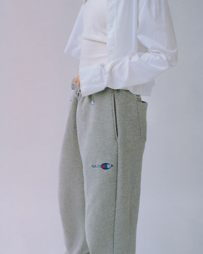 Champion × NAUTICA／日本聯名限定  刺繡刷毛長褲