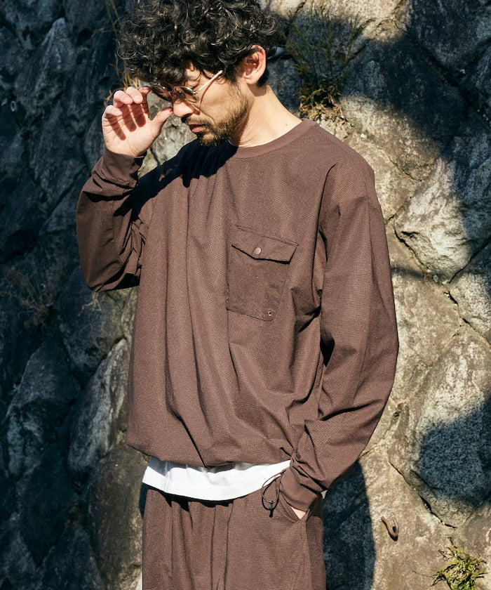 FREAK'S STORE／可收納長袖旅行套裝 附收納包 Fabric by SOLOTEX(R)