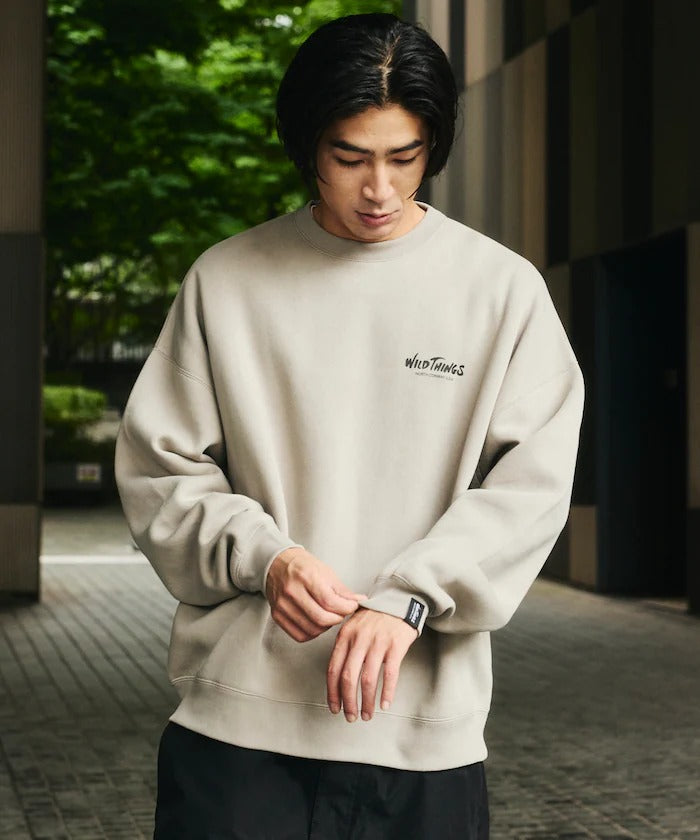 WILD THINGS×FREAK'S STORE / 貓咪圖騰圓領衫（日本聯名限定）