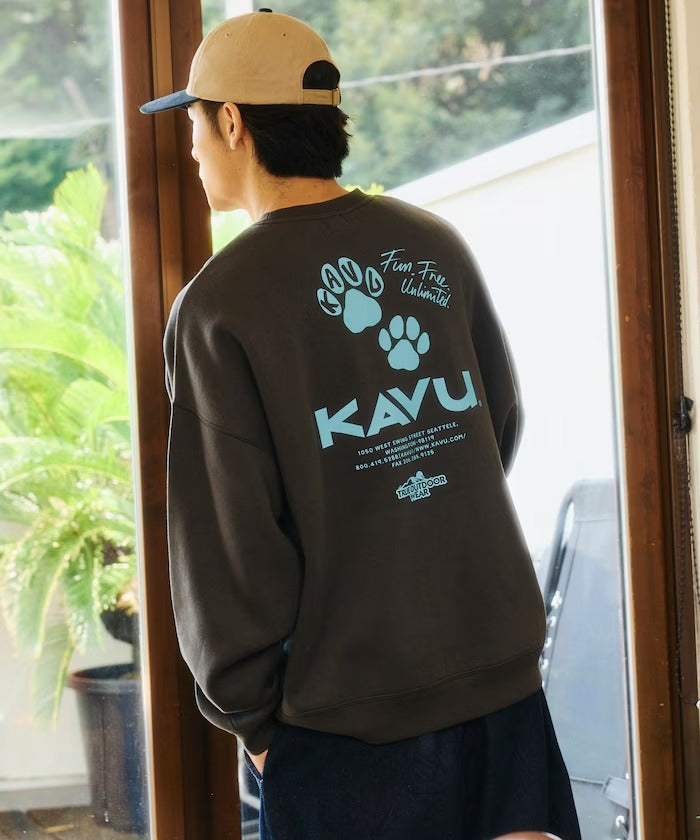 KAVU × FREAK'S STORE / 貓掌圖案 圓領衫（日本聯名限定）