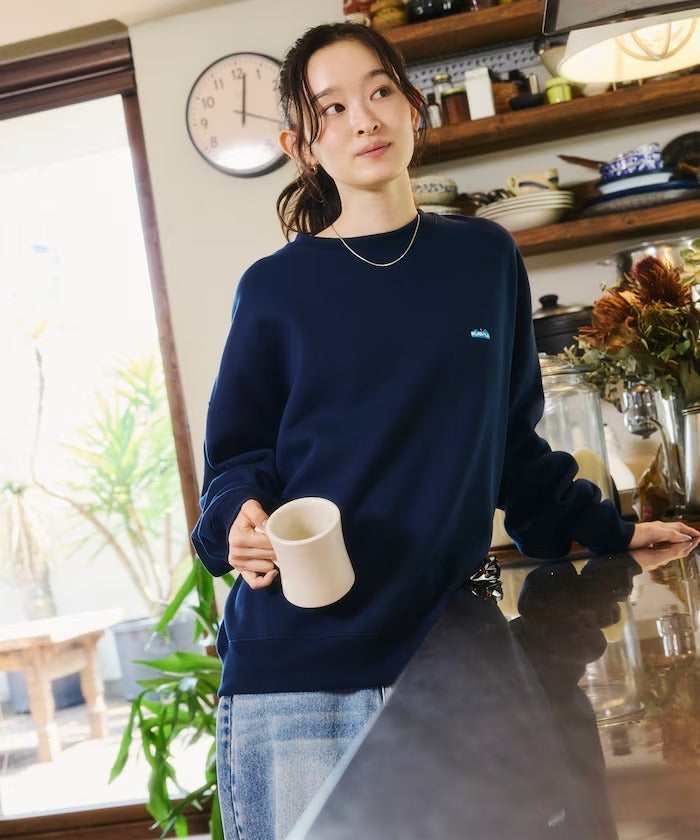 KAVU × FREAK'S STORE / 直式標誌 圓領衫（日本聯名限定）