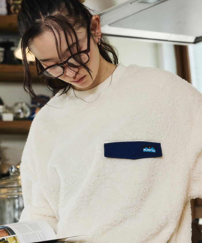 KAVU × FREAK'S STORE / 長毛絨刷毛 圓領衫（日本聯名限定）