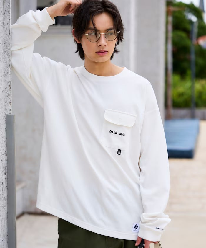 Columbia×FREAK'S STORE／口袋 長袖T恤（日本聯名限定）
