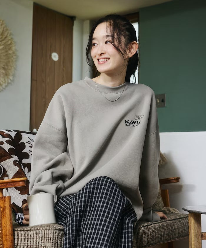 KAVU × FREAK'S STORE / 漢堡貓刺繡 圓領衫（日本聯名限定）