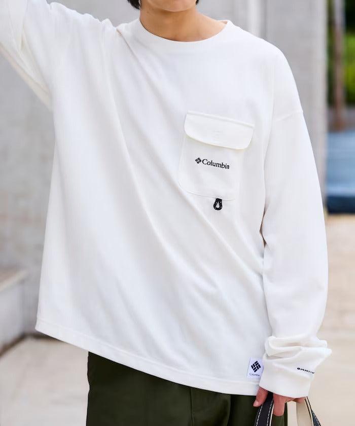 Columbia×FREAK'S STORE／口袋 長袖T恤（日本聯名限定）