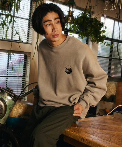 KAVU × FREAK'S STORE / 圓標刷毛 圓領衫（日本聯名限定）