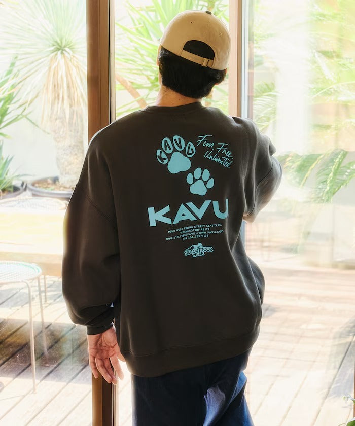 KAVU × FREAK'S STORE / 貓掌圖案 圓領衫（日本聯名限定）