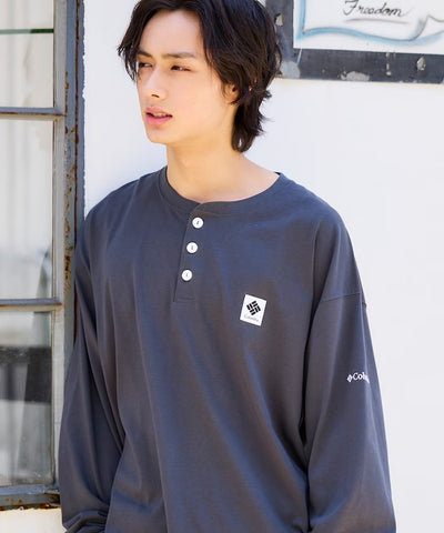 Columbia×FREAK'S STORE／亨利領 長袖T恤（日本聯名限定）