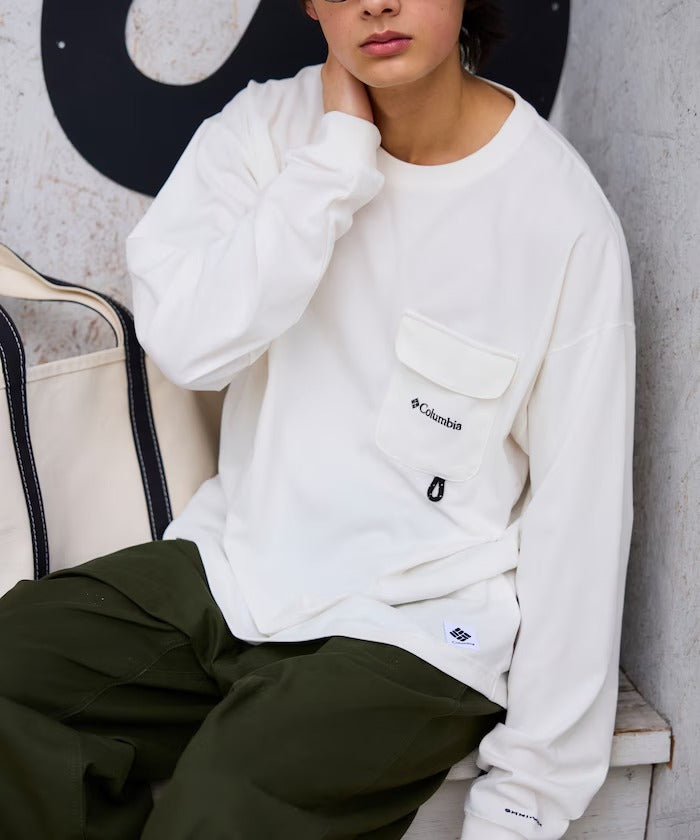 Columbia×FREAK'S STORE／口袋 長袖T恤（日本聯名限定）