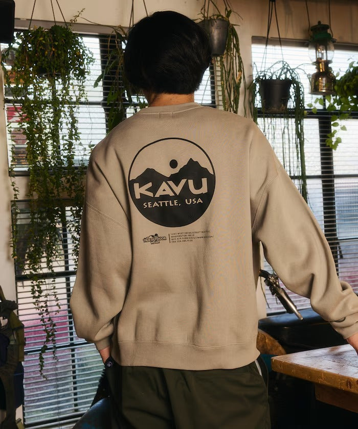 KAVU × FREAK'S STORE / 圓標刷毛 圓領衫（日本聯名限定）