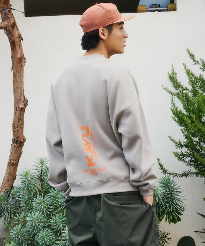 KAVU × FREAK'S STORE / 直式標誌 圓領衫（日本聯名限定）