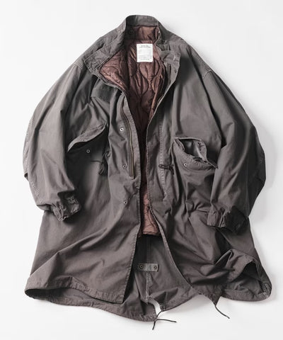 FREAK'S STORE / 做舊褪色3WAY M-65鋪棉內裡兩件式短版軍裝外套組（26FW）