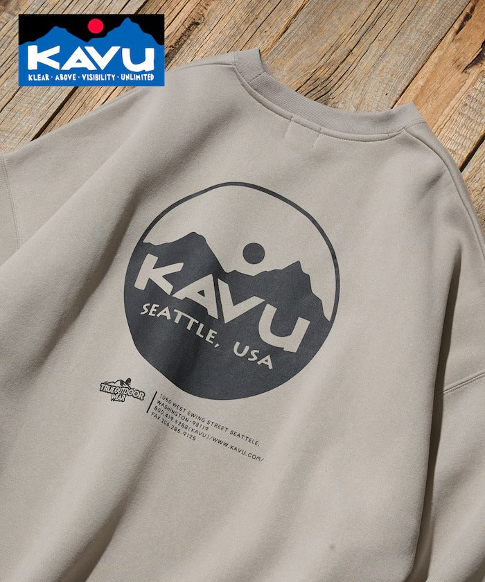 KAVU × FREAK'S STORE / 圓標刷毛 圓領衫（日本聯名限定）