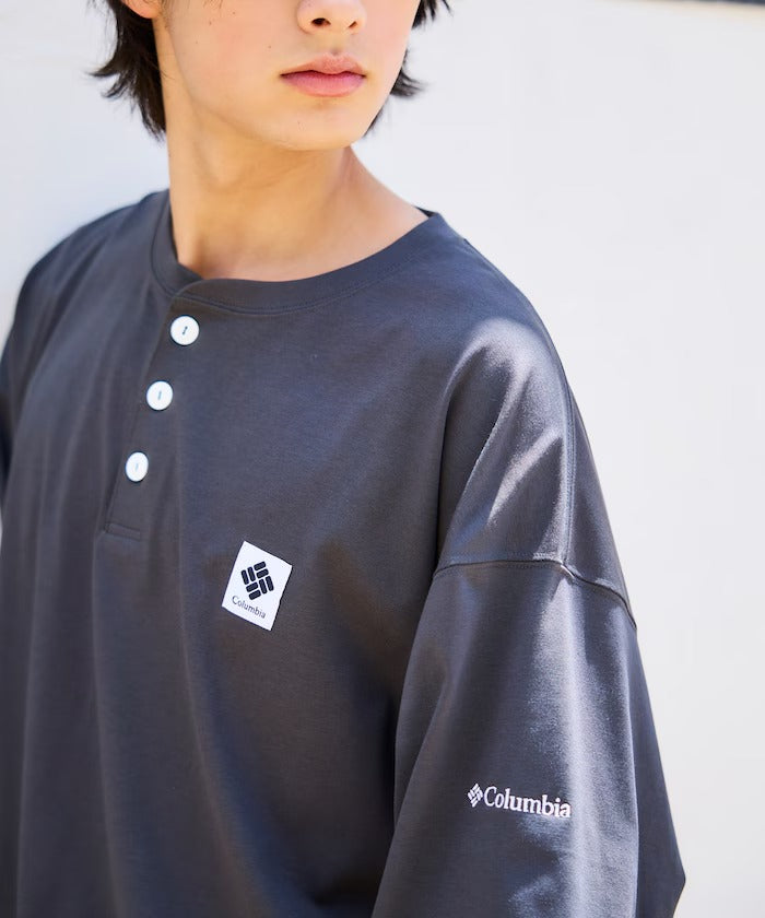 Columbia×FREAK'S STORE／亨利領 長袖T恤（日本聯名限定）