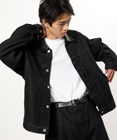 FREAK'S STORE / 限定異材質領 牛仔外套