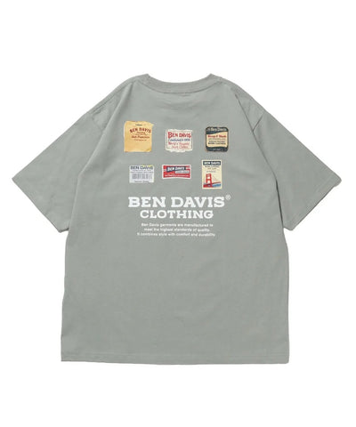BEN DAVIS / LABELS刺繡印花短袖T恤