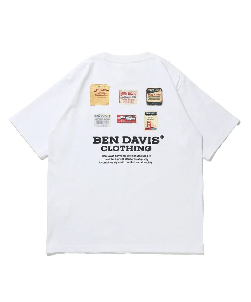 BEN DAVIS / LABELS刺繡印花短袖T恤