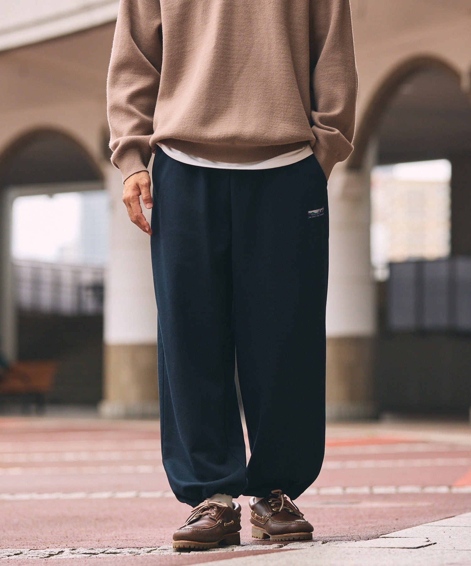 THE CRAFT CREW PRODUCTS／12盎司 厚磅刷毛 抽繩運動長褲