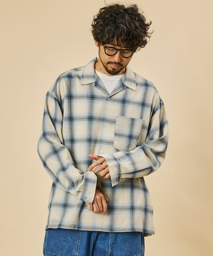 FREAK'S STORE / 漸層格紋 長袖襯衫