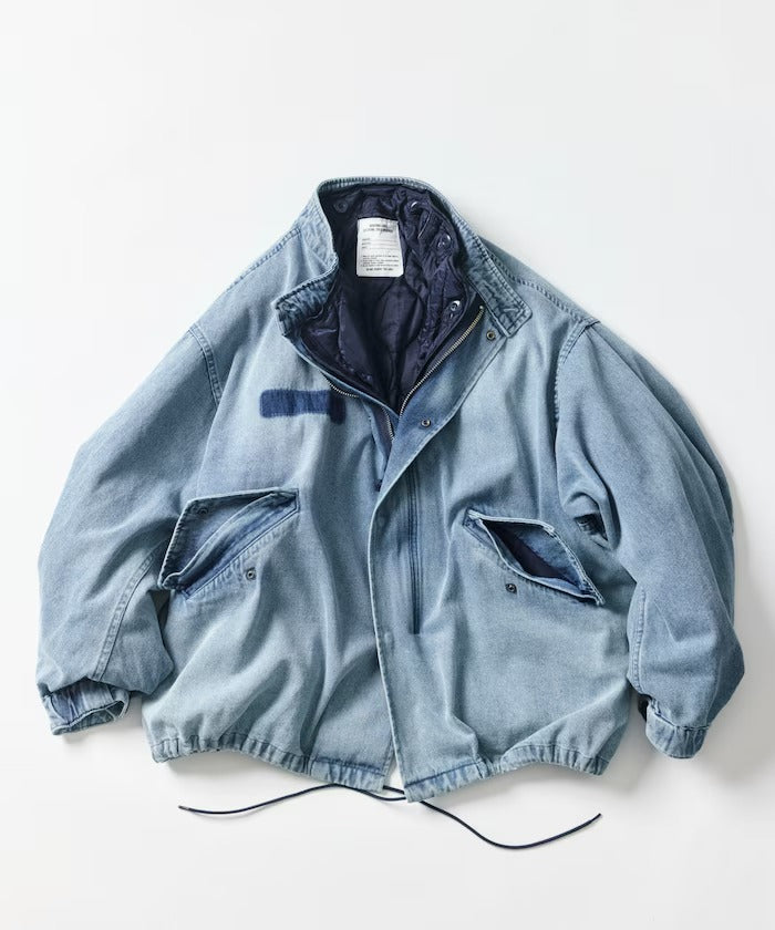 FREAK'S STORE / 褪色加工3WAY M-65短版軍裝外套＆鋪棉內裡組（26FW）