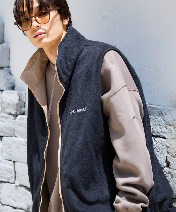 Columbia × FREAK'S STORE／日本聯名限定 雙面穿刷毛 立領背心