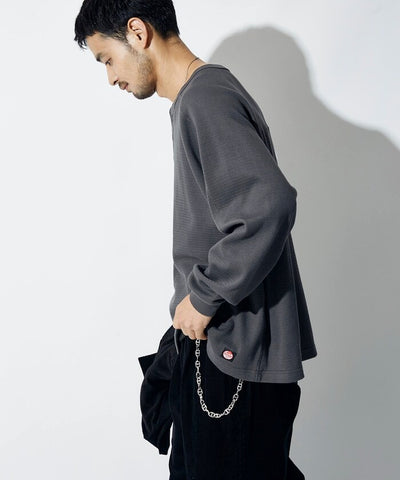 RED KAP × FREAK'S STORE / 日本聯名限定 亨利領 華夫格 長袖T恤
