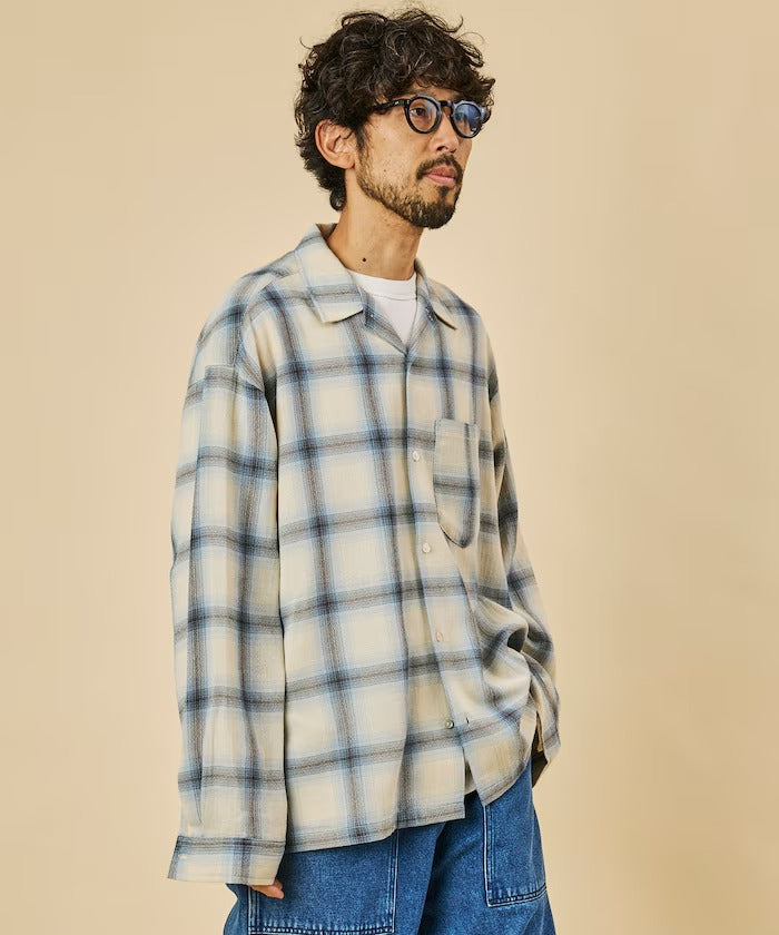 FREAK'S STORE / 漸層格紋 長袖襯衫