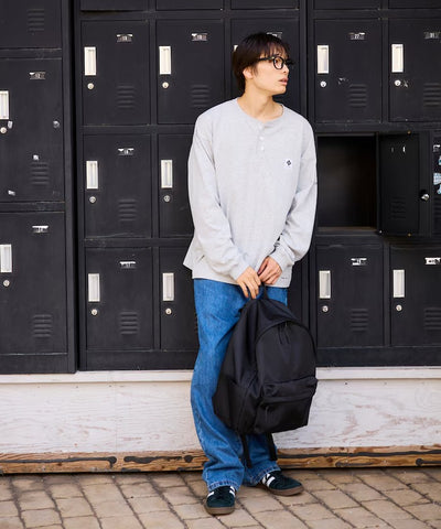 Columbia×FREAK'S STORE／亨利領 長袖T恤（日本聯名限定）
