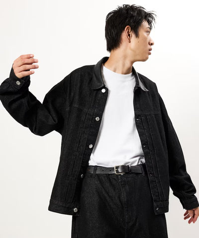 FREAK'S STORE / 限定異材質領 牛仔外套