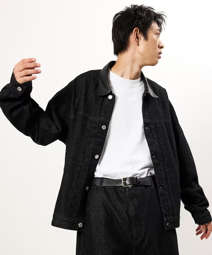 FREAK'S STORE / 限定異材質領 牛仔外套