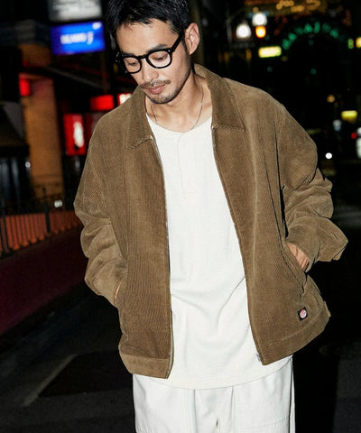 RED KAP × FREAK'S STORE／日本聯名限定 SMU JK-22 SHORT LENGTH 拉鍊燈芯絨工裝外套