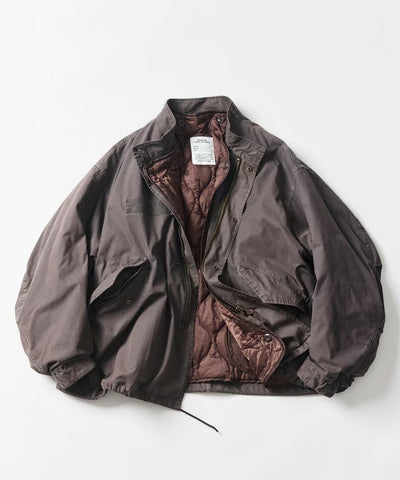 FREAK'S STORE / 褪色加工3WAY M-65短版軍裝外套＆鋪棉內裡組（26FW）