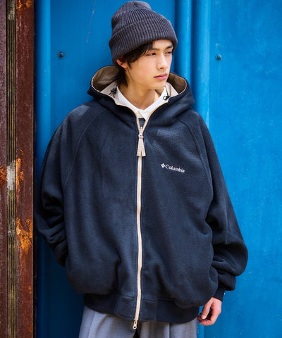 Columbia × FREAK'S STORE／日本聯名限定 雙面穿刷毛連帽外套
