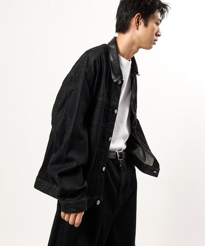 FREAK'S STORE / 限定異材質領 牛仔外套