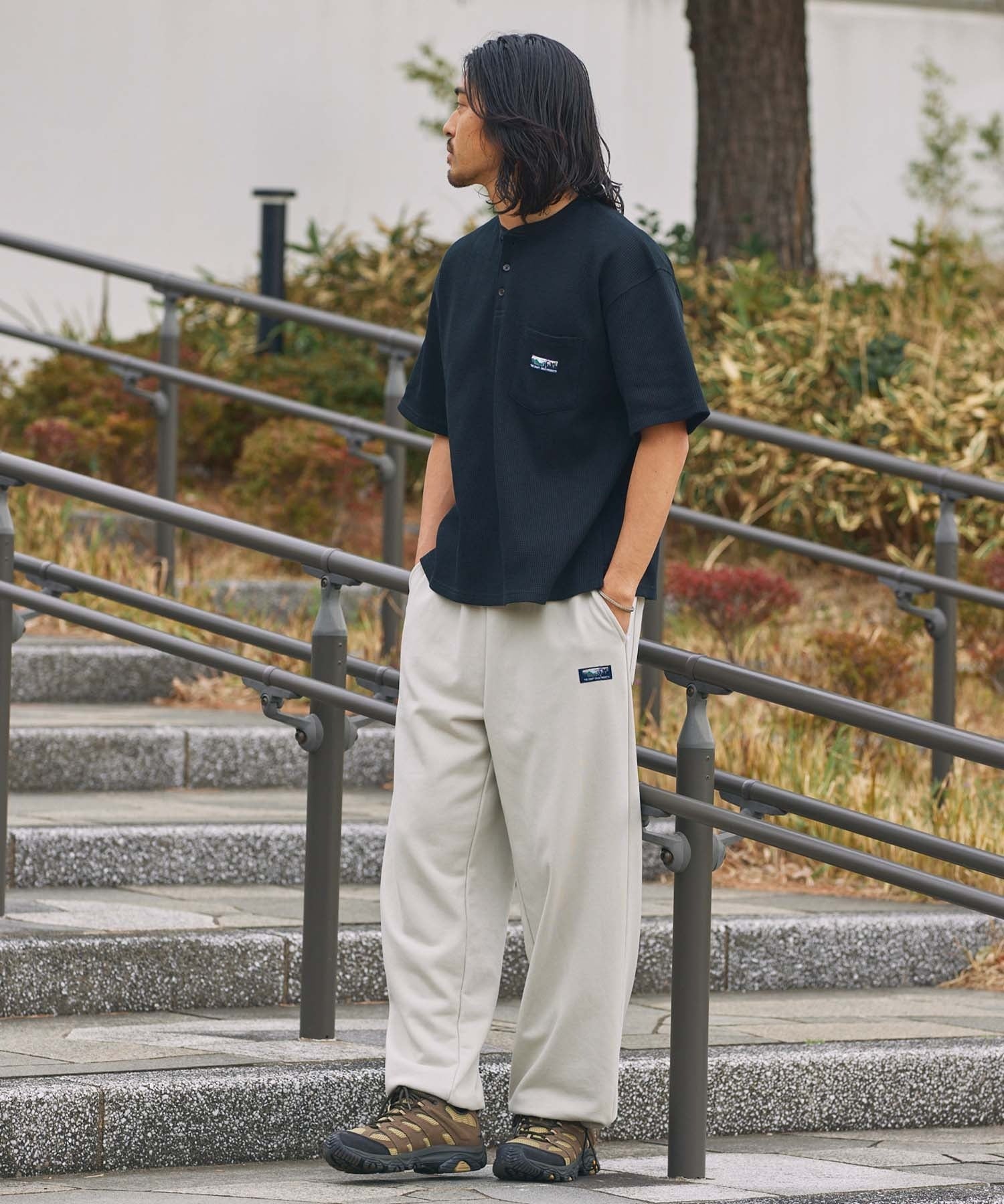 THE CRAFT CREW PRODUCTS／12盎司 厚磅刷毛 抽繩運動長褲
