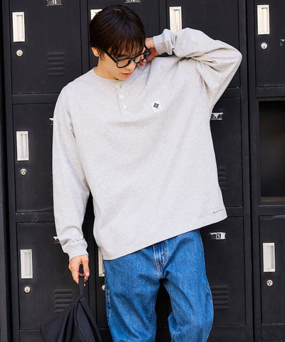 Columbia×FREAK'S STORE／亨利領 長袖T恤（日本聯名限定）