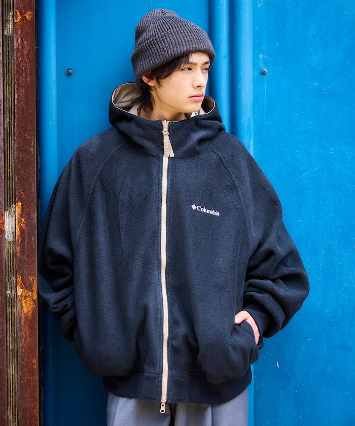 Columbia × FREAK'S STORE／日本聯名限定 雙面穿刷毛連帽外套