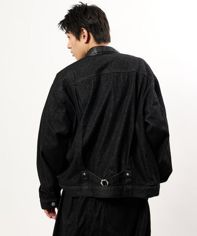 FREAK'S STORE / 限定異材質領 牛仔外套