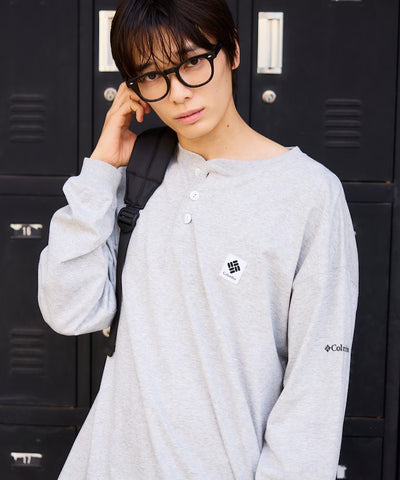 Columbia×FREAK'S STORE／亨利領 長袖T恤（日本聯名限定）