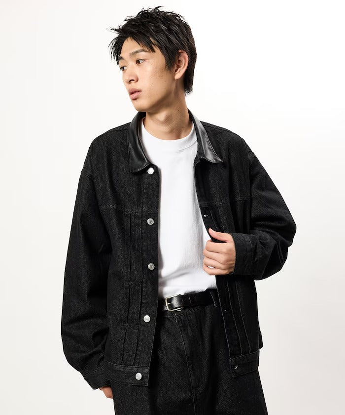 FREAK'S STORE / 限定異材質領 牛仔外套