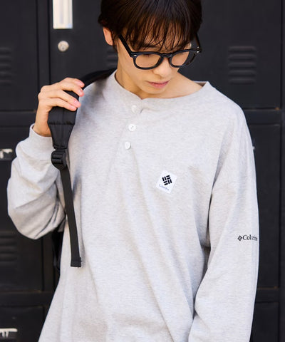 Columbia×FREAK'S STORE／亨利領 長袖T恤（日本聯名限定）