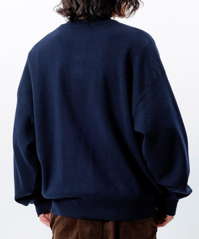FREAK'S STORE／Relax Fit寬鬆 水洗亨利領針織衫