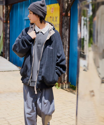 Columbia × FREAK'S STORE／日本聯名限定 雙面穿刷毛連帽外套
