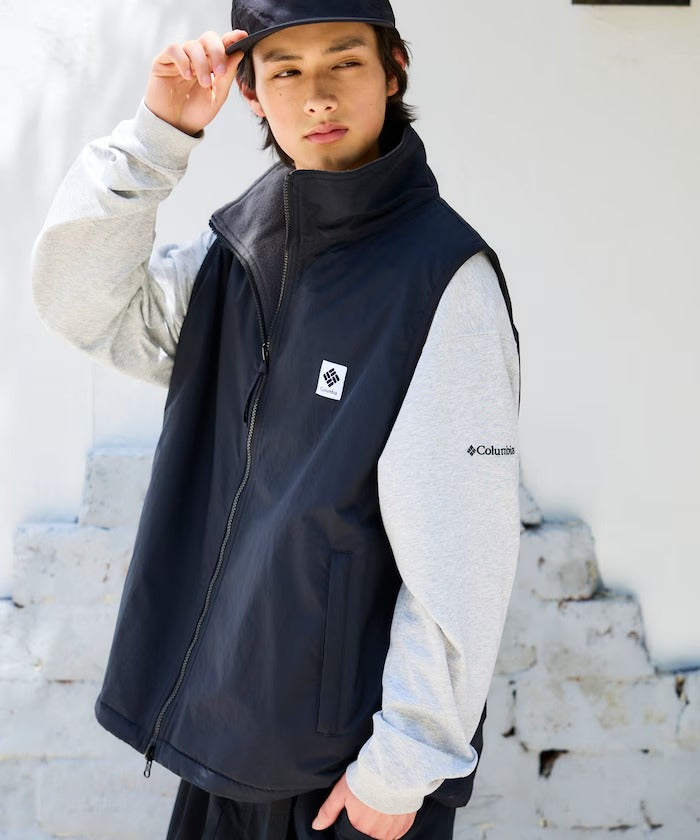 Columbia × FREAK'S STORE／日本聯名限定 雙面穿刷毛 立領背心